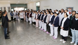 医院举办消防安全演练