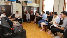 党委书记王永志到机关第一党支部下辖党办、院办及宣传统战科调研