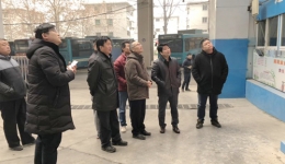 济南巿市中区副区长潘建军来我院对工地扬尘治理工作进行检查