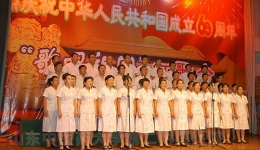 我院举办迎接新中国成立60周年“歌唱祖国”红歌会