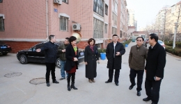 省人大领导视察我院舜园社区卫生服务站