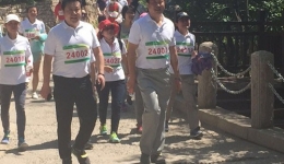 我院在省卫计委健步走比赛中荣获佳绩