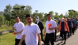 我院参加2021年省卫健委驻济单位“不忘初心跟党走 健康筑梦新征程”健步走活动