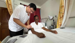 我院援非医师王天达在塞舌尔主办“中医传统文化学习班”