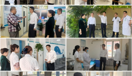 医院领导带队到院属社区进行安全检查工作